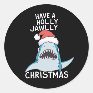 Heb een heilige kerstfilm met kaken Sarcasme Kaken Ronde Sticker