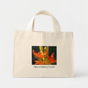 Heb een helende aanraking! boodschappentas cadeaus mini tote bag