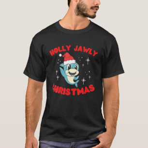 Heb een Holly Jawly kerstkerstkerstmanshaai T-shirt