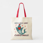 Heb een Holly Jawly Kerstmis Tote Bag (Achterkant)