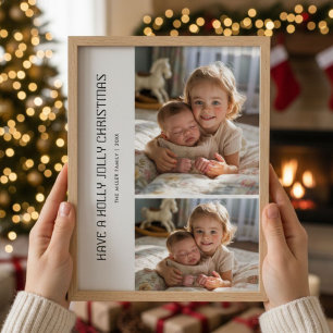 Heb een Holly Jolly Christmas - Schattige & Famili Feestdagenkaart