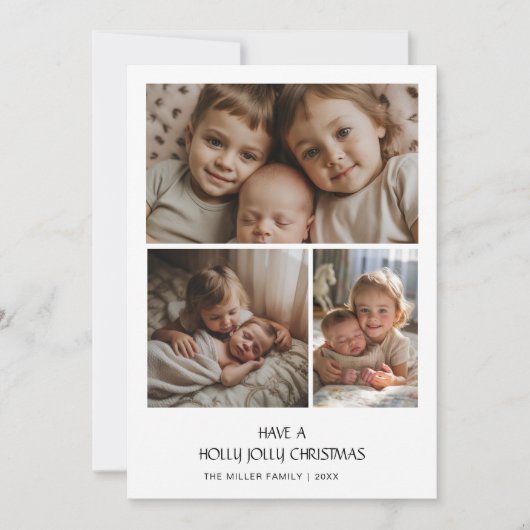 Heb een Holly Jolly kerstkaart (Voorkant)