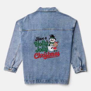 Heb een Holly Jolly Kerstmis Denim Jacket