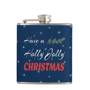 Heb een Holly Jolly Kerstmis Heupfles