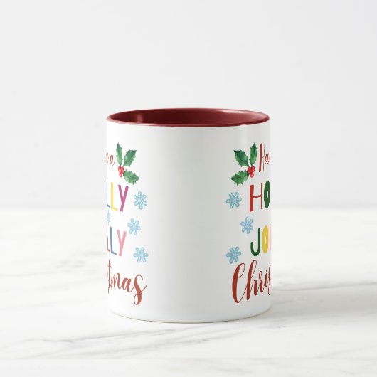 Heb een Holly Jolly Kerstmis Mok (Midden)