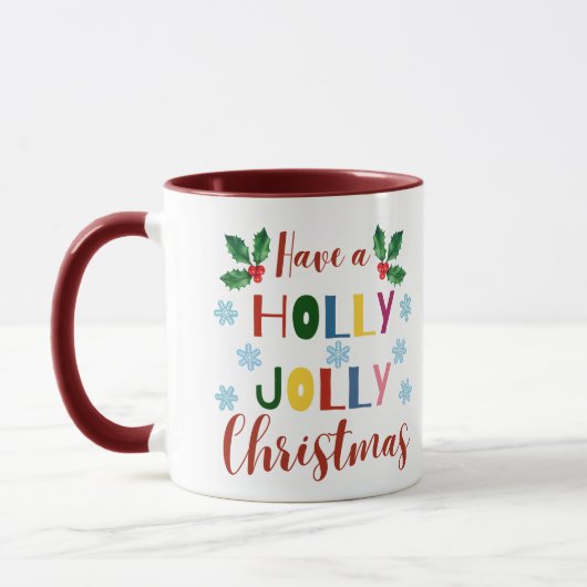 Heb een Holly Jolly Kerstmis Mok (Links)