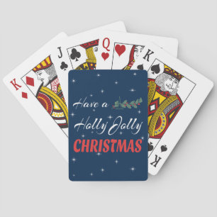 Heb een Holly Jolly Kerstmis Speelkaarten