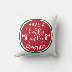 Heb een Holly Jolly-kerstSierkussen Kussen