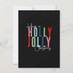 Heb een Holly Xmas Jolly kerstregenboog_1 Kaart
