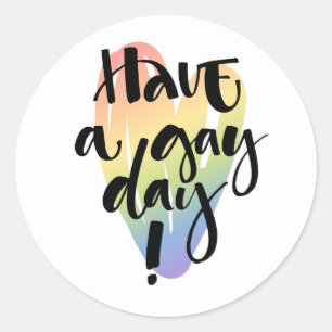 Heb een homedag ronde sticker