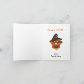 Heb een Hoot Owl Kinder Halloween Kaart (Binnen)