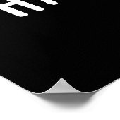 Heb een Hug Funny Heart Pun Dark BG Poster (Hoek)