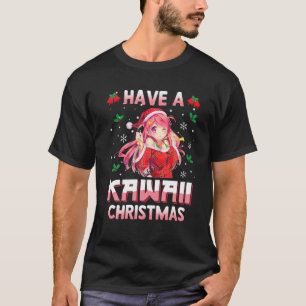Heb een Japans kerstmanmeisje uit Kawaii T-shirt