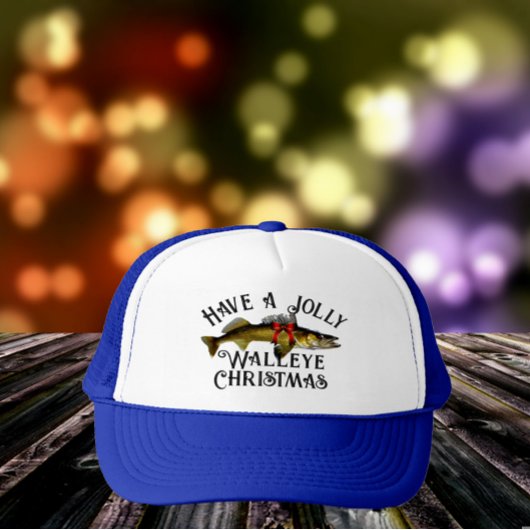 "Heb een Jolly Walleye Kerstmis" Trucker Pet