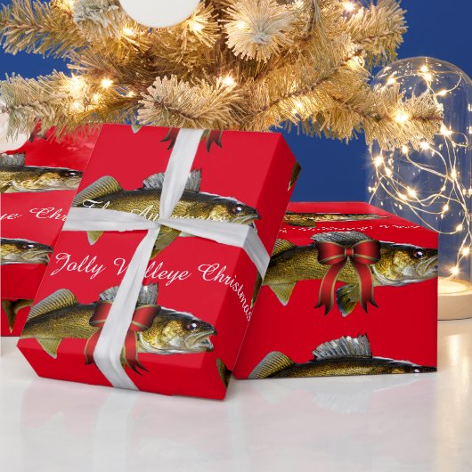 "Heb een Jolly Walleye kerstpapier" Cadeaupapier (Feestdagen)