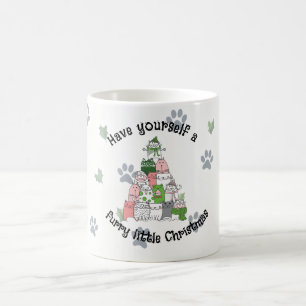 Heb een klein harig Kerstmis Koffiemok