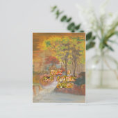 Heb een koele herfstseizoen Art Print Briefkaart (Staand voorkant)