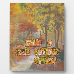 Heb een koele herfstseizoen  Art Print Fotoplaat