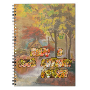 Heb een koele herfstseizoen Art Print Notitieboek
