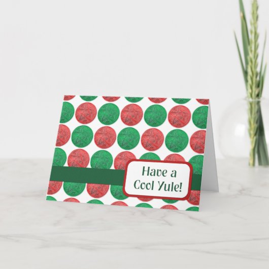 Heb een Koele Yule! Feestdagen Kaart (Voorkant)