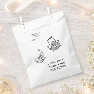 Heb Een Kopje Thee Gepersonaliseerde Favor Zakke Bedankzakje