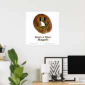 Heb een leuke bagel poster (Thuiskantoor)