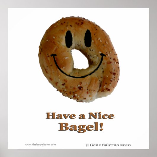 Heb een leuke bagel poster (Voorkant)