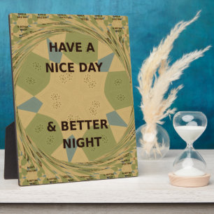 Heb een leuke dag & een betere nacht Kunstprint Fotoplaat