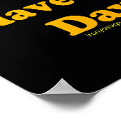 Heb een leuke dag grappige belediging poster (Hoek)