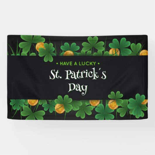 Heb een Lucky St. Patrick's Day Spandoek (Horizontaal)