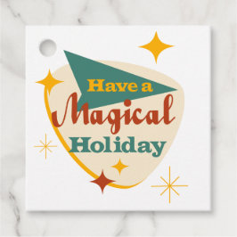 Heb een Magical Holiday teken Bedankjes Labels