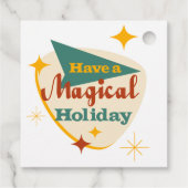 Heb een Magical Holiday teken Bedankjes Labels (Achterkant)