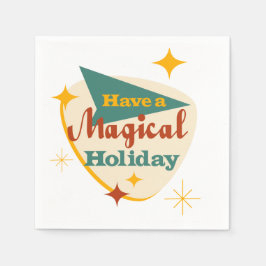 Heb een Magical Holiday teken Servet