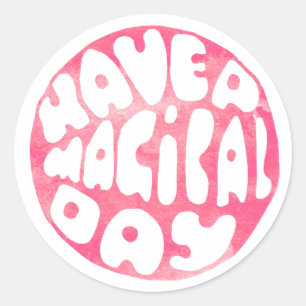 Heb een Magische Dag - Kute Kinderen Ronde Sticker