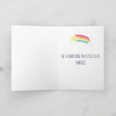 Heb een magische verjaardag regenboog eenhoorn con kaart (Binnen)