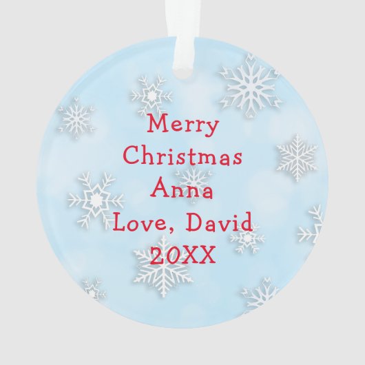 Heb een miauw-y Christmas Kitty Cat Cartoon Ornament (achterkant)