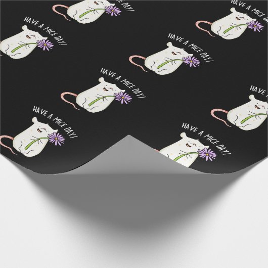 Heb een Mice Day Funny Mouse Pun Cadeaupapier (Hoek)