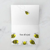 "Heb een mooie dag!" Happy Bee Group Kaart (Binnen)