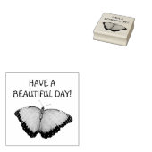 Heb een mooie dag vlinder 	rubberstempel (Gestempeld)