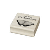 Heb een mooie dag vlinder 	rubberstempel (Stempel)
