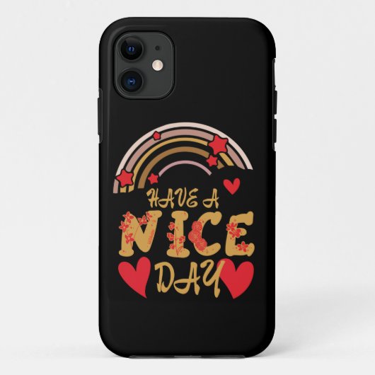 HEB EEN NICE DAY inspirerend Case-Mate iPhone Case (Achterkant)