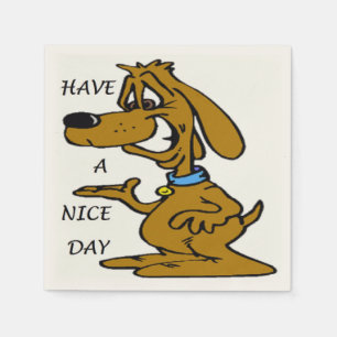 "HEB EEN NICE DAY" PUPPY DOG SERVET