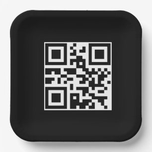 Heb een Nice Day QR-code Papieren Bordje