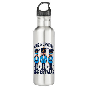 Heb een notenkraker kerstfeest waterfles 