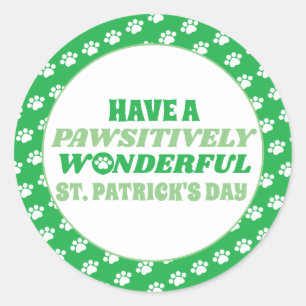 Heb een Padsitief Wonderful St. Patrick's Day Ronde Sticker