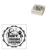 Heb een Pawsome Christmas Pet Lover Rubberstempel (Gestempeld)