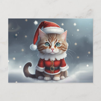 Heb een perfecte kerst ~ Miauw ^-^ Aankondigingskaart