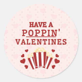 Heb een Poppin Valentijns Favor Box Ronde Sticker