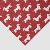 Heb een prettige Dachshund kerst Tissuepapier (Detail)