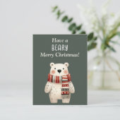 Heb een prettige kerst! kaart (Staand voorkant)